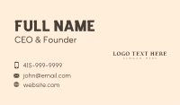 Elegant Luxury Wordmark Business Card Image Preview