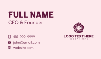 Hexagon Hair Salon Business Card Preview