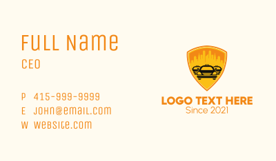 City Taxi Shield  Business Card