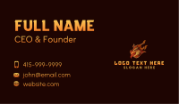 Fire Dragon Reptile Business Card Image Preview