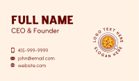 Pizza Restaurant Dish Business Card Image Preview