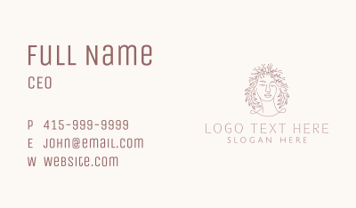 Lady Floral Cosmetics Business Card Image Preview