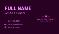 Violet Eye Wing Business Card Image Preview