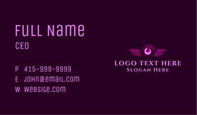 Violet Eye Wing Business Card