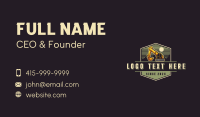 Industrial Excavator Machinery Business Card Preview