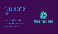 Neon Graffiti Art Number 0 Business Card Image Preview