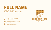 Bamboo Pan Flute Business Card Image Preview