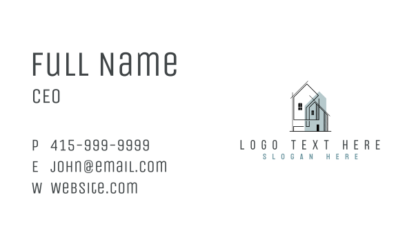 Realty Construction Architecture Business Card Design Image Preview