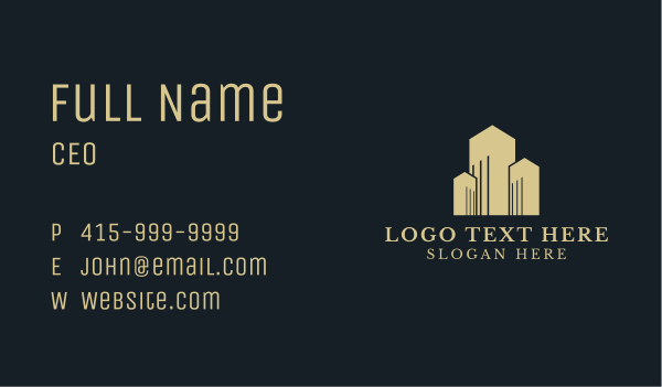 Deluxe Architecture Building Business Card Design Image Preview