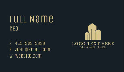 Deluxe Architecture Building Business Card Image Preview