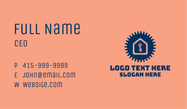 Home Key Gear  Business Card Design Image Preview