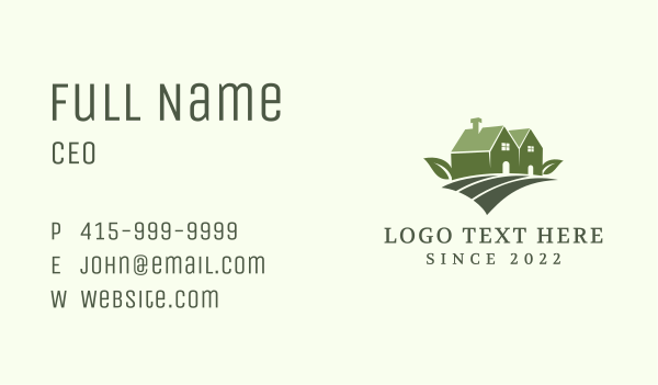 House Leaf Landscaping Business Card Design Image Preview