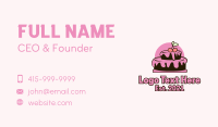 Cherry Layer Cake Business Card Image Preview