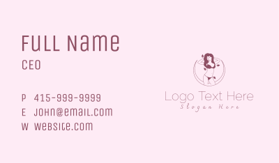 Luxury Feminine Lingerie Business Card Image Preview