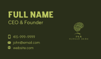 Green Brain Tree Business Card Image Preview
