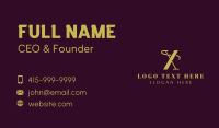 Gold Fashion Tailoring Business Card Image Preview