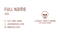 Circle Shape Skull Business Card Image Preview