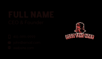 Red Ninja Shadow  Business Card Preview