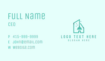 Home Sanitation Plunger Business Card Image Preview