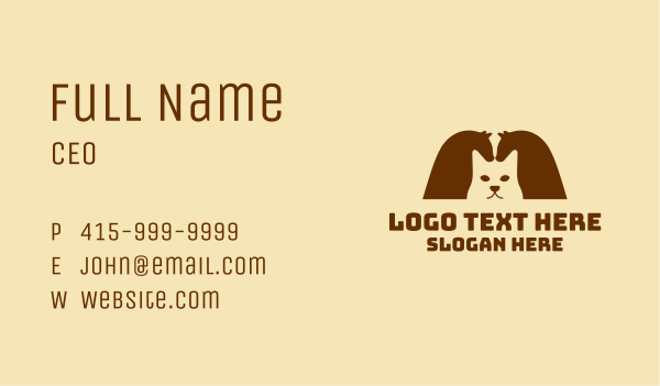 Cat Horses Business Card Design Image Preview