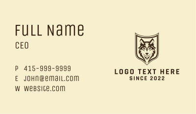 Canine Security System Business Card