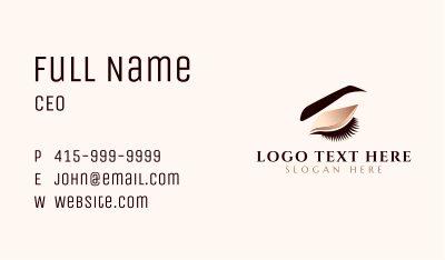 Elegant Beauty Eyelashes Business Card Image Preview
