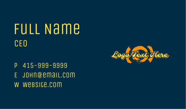 Paint Graffiti Wordmark Business Card Design Image Preview