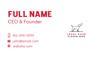 Simple Dog Love Business Card Design