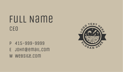 Wood Carpentry Chisel Business Card Image Preview