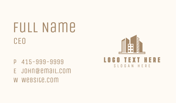 Real Estate Building Architect Business Card Design Image Preview