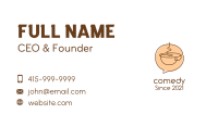 Monoline Coffee Chat  Business Card Image Preview