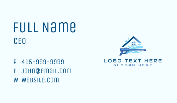 Pressure Washing Sanitation Business Card Design Image Preview