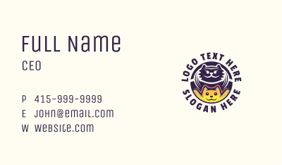 Dog Cat Grooming Business Card Image Preview