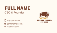 Bison Ranch Wildlife  Business Card Image Preview