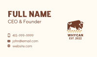 Bison Ranch Wildlife  Business Card Image Preview
