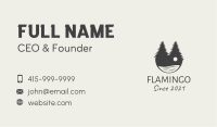 Evening Pine Trees Lake Business Card Image Preview