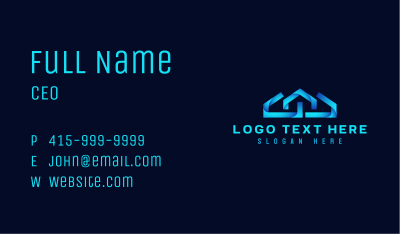 Roofing Property Developer Business Card Image Preview