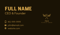 Luxury Golden Bird  Business Card Image Preview