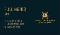 Gold Classic Lettermark Badge  Business Card Image Preview