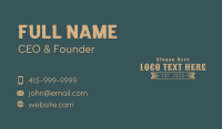 Western Country Wordmark Business Card Preview