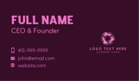 Gradient Pink Cat Business Card Image Preview