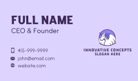 White Unicorn Wings Business Card Image Preview