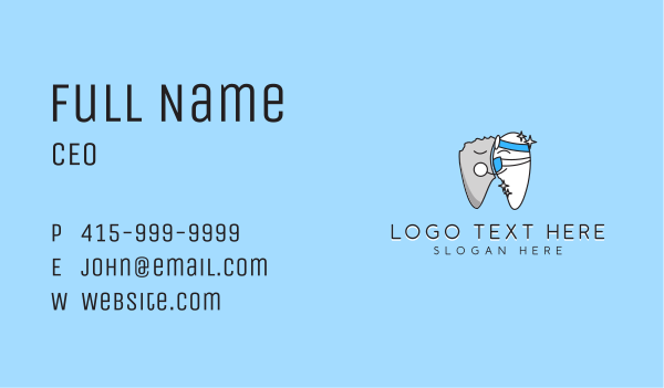 Teeth Dental Clinic Business Card Design Image Preview