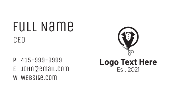 Formal Suit Tailor  Business Card Design Image Preview