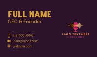 Music Sound Microphone Business Card Preview