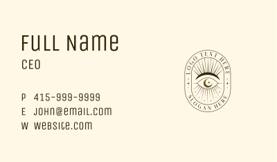 Mystical Eye Boho Business Card Image Preview