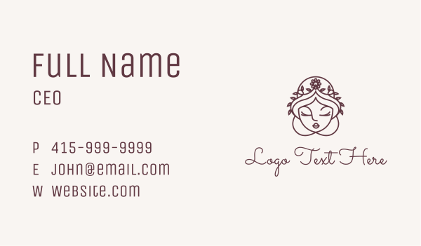 Beauty Queen Salon Business Card Design Image Preview