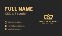 Gold Crown Jewelry Business Card Design