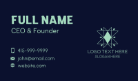 Blue Geometric Modern Star Business Card Image Preview