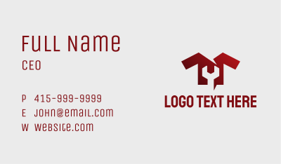 Wrench Clothing Mechanic Business Card Image Preview